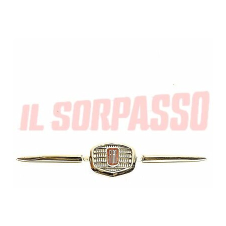 MASCHERINA STEMMA + BAFFI FRONTALE FIAT 500 D - GIARDINIERA IN METALLO