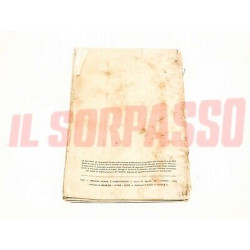 LIBRETTO USO E MANUTENZIONE FIAT 850 BERLINA ORIGINALE 16 EDIZIONE
