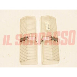 PLASTICHE FANALINI ANTERIORI DESTRO + SINISTRO FIAT 125 BERLINA 1 S BIANCHE