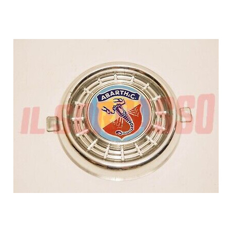 STEMMA FREGIO EMBLEMA ANTERIORE ROSONE FIAT 600 - 750 ABARTH ORIGINALE