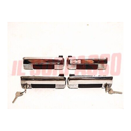 MANIGLIE PORTE ANTERIORI + POSTERIORI DESTRA SINISTRA FIAT 127 2 SERIE + L 