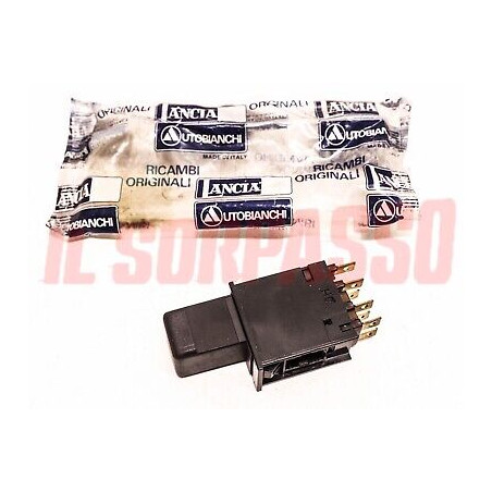 INTERRUTTORE SU PLANCIA CRUSCOTTO LANCIA DELTA 1 S ORIGINALE MARRONE .