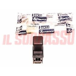 INTERRUTTORE SU PLANCIA CRUSCOTTO LANCIA DELTA 1 S ORIGINALE MARRONE .