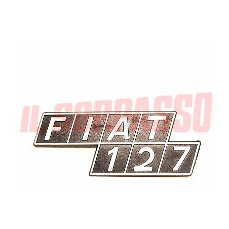 SCRITTA SIGLA COFANO POSTERIORE FIAT 127 IN PLASTICA ORIGINALE