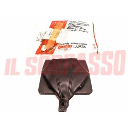 CUFFIA LEVA CAMBIO PELLE MARRONE LANCIA DELTA 1 SERIE ORIGINALE 82370552