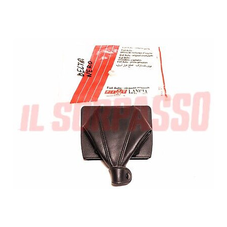 CUFFIA LEVA CAMBIO PELLE NERA LANCIA DELTA HF - INTEGRALE ORIGINALE 82370551