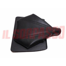 CUFFIA LEVA CAMBIO PELLE NERA LANCIA DELTA HF - INTEGRALE ORIGINALE 82370551