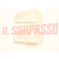 PLASTICHE FANALINI ANTERIORI FRECCE FIAT 615 FURGONE ORIGINALI TRASPARENTI