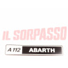 SCRITTA POSTERIORE MODANATURA FANALE AUTOBIANCHI A112 ABARTH 5 SERIE ORIGINALE