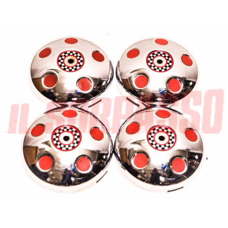 COPPE RUOTA BORCHIE CERCHI FIAT 500 D F L R ABARTH GIANNINI BIANCHINA ACCESSORIE