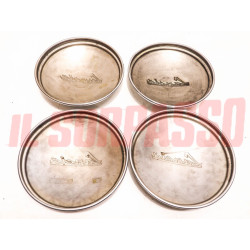 COPPE RUOTA CROMATE CERCHI BORCHIE LANCIA APPIA 1 SERIE ORIGINALI NOS