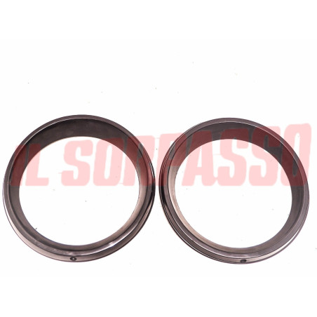 CERCHI CORNICI FARO DESTRO SINISTRO AUTOBIANCHI A112 ABARTH 58 HP NERE