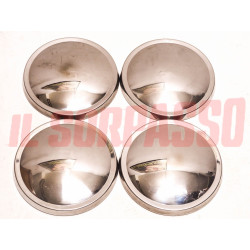 COPPE RUOTA BORCHIE AUTOBIANCHI BIANCHINA PANORAMICA ULTIMO TIPO ACCIAIO INOX