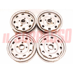 CERCHI RUOTA FORD FIESTA MK1 ORIGINALI ANTERIORI 12 x 4 POSTERIORI 12 x 4,5