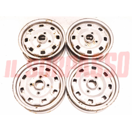 CERCHI RUOTA FORD FIESTA MK1 ORIGINALI ANTERIORI 12 x 4 POSTERIORI 12 x 4,5