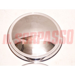 COPPE RUOTA BORCHIE AUTOBIANCHI BIANCHINA PANORAMICA CROMATE ORIGINALI A MOLLA