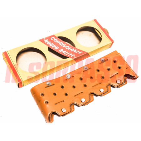 COPRI VOLANTE MARRONE CON BOTTONI FIAT 500 600 850 124 125 126 127 128 131 A112