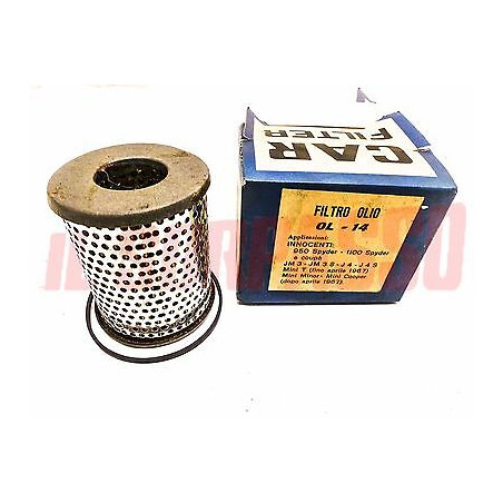 FILTRO OLIO INNOCENTI COUPE SPIDER 950 - 1100 CC -  MINI T + COOPER ORIGINALE