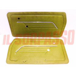 PANNELLI PORTA DESTRO + SINISTRO FIAT 126 1 SERIE VERDI ORIGINALI DIFETTATI
