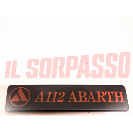 SCRITTA SIGLA PORTELLONE POSTERIORE AUTOBIANCHI A112 ABARTH 6 - 7 SERIE