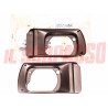 CORNICI CERCHI FARO FANALE DESTRO SINISTRO FIAT 128 COUPE S ORIGINALI CROMODORA