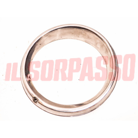CERCHIO CORNICE FARO SINISTRA ACCIAIO INOX AUTOBIANCHI A112 ABARTH 1 SERIE