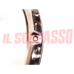 CERCHIO CORNICE FARO SINISTRA ACCIAIO INOX AUTOBIANCHI A112 ABARTH 1 SERIE