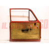 PORTA PORTIERA SINISTRA + PANNELLO MANIGLIE VETRO BRACCIOLO NSU PRINZ 4 ROSSA