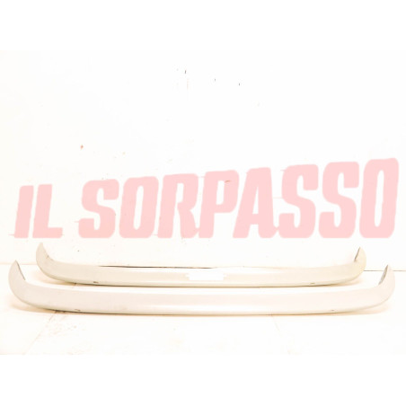 PARAURTI ANTERIORE + POSTERIORE FIAT 850 900 T  PULMINO FURGONE ORIGINALI GRIGI