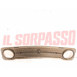 MASCHERINA GRIGLIA  + STEMMA ANTERIORE MODANATURE FIAT 128 BERLINA 1 SERIE ORIG
