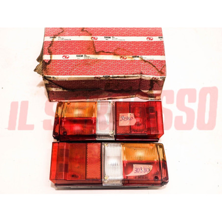 FANALE FARO POSTERIORE DESTRO + SINISTRO FIAT 131 ULTIMO TIPO ORIGINALI SIEM NOS