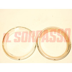 CERCHI CORNICI FARO DESTRO SINISTRO AUTOBIANCHI A112 ABARTH 1 SERIE PLASTICA