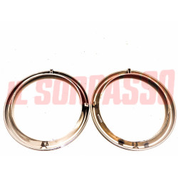 CERCHI CORNICI FARO DESTRO SINISTRO AUTOBIANCHI A112 ABARTH 1 SERIE PLASTICA