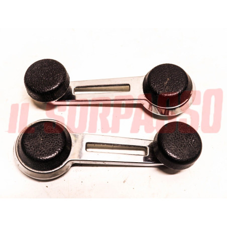 MANIGLIE ALZAVETRO + TAPPI PORTA DESTRA SINISTRA FIAT 500 L ORIGINALI