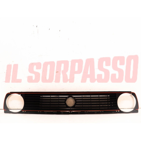 MASCHERINA GRIGLIA CALANDRA VOLKSWAGEN GOLF MK2 GTI ORIGINALE BORDO ROSSO