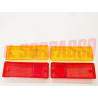 PLASTICHE FANALI POSTERIORI DESTRO SINISTRO FIAT 124 BERLINA ULTIMO TIPO LEART