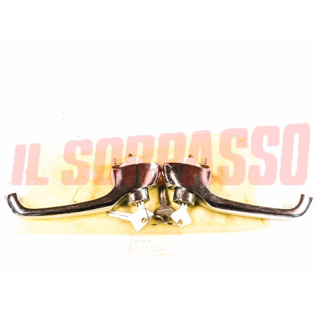 MANIGLIE PORTA PORTIERA DESTRA + SINISTRA FIAT 500 F L R ORIGINALI MIRAGLIO
