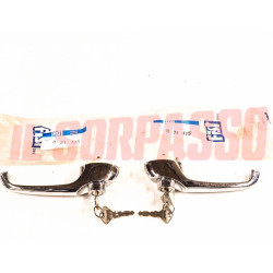 MANIGLIE PORTA PORTIERA DESTRA + SINISTRA FIAT 500 F L R ORIGINALI FIST 4126105
