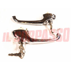 MANIGLIE PORTA PORTIERA DESTRA + SINISTRA FIAT 500 F L R ORIGINALI FIST 4126105
