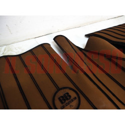 SOPRA TAPPETI MARRONI E NERI FIAT 1100 103 BAULETTO E TV H D FILGOMMA DIFETTATO