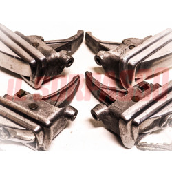 KIT MANIGLIE PORTE ANTERIORI + POSTERIORI FIAT 1100 103 TV 1 SERIE IN ALLUMINIO