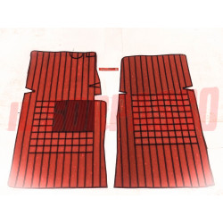 SOPRA TAPPETI ROSSI E NERI FIAT 124 SPIDER - SPORT ORIGINALI FILGOMMA