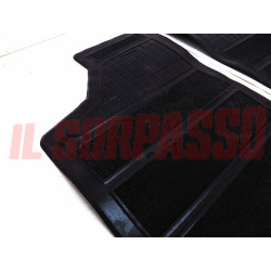 KIT SOPRA TAPPETI NERI AUTOBIANCHI A112 + ABARTH ORIGINALI VALENTINI