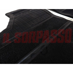 KIT SOPRA TAPPETI NERI AUTOBIANCHI A112 + ABARTH ORIGINALI VALENTINI