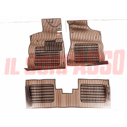 TAPPETI GOMMA GRIGI E NERI LANCIA BETA COUPE HPE ORIGINALI JUMBO