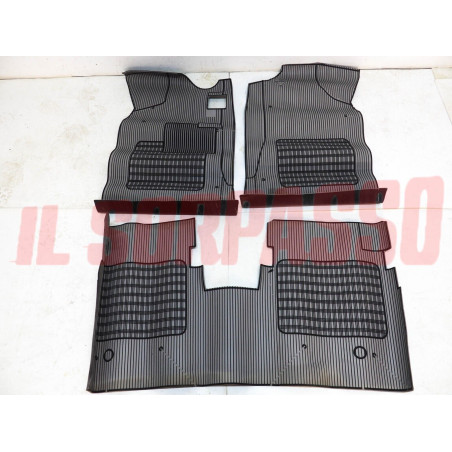 TAPPETI GOMMA GRIGI E NERI LANCIA BETA BERLINA 3 SERIE ORIGINALI JUMBO