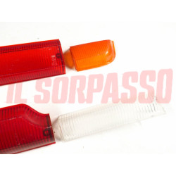 PLASTICHE FARI FANALI POSTERIORI DESTRO SINISTRO LANCIA FLAVIA 2000 BERLINA - LX