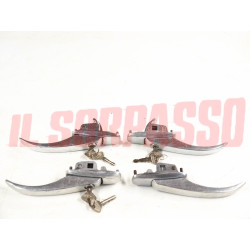 MANIGLIE PORTA ANTERIORI + POSTERIORI  FIAT 600 T 850 PULMINO FAMILIARE