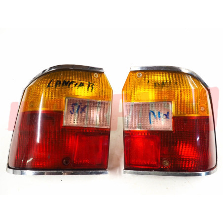 FANALI FARI POSTERIORI DESTRO + SINISTRO LANCIA BETA HPE OLSA BORDO CROMATO