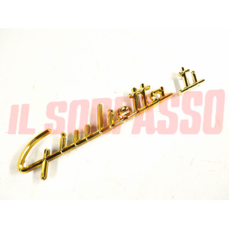 SCRITTA SIGLA COFANO POSTERIORE ALFA ROMEO GIULIETTA TI IN PLASTICA DORATA